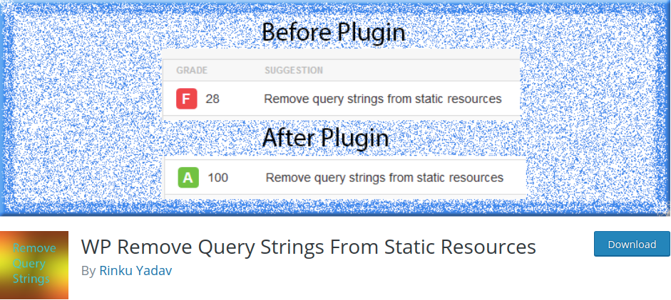 Remove Query Strings From Static Resources GTmetrix Speed Test